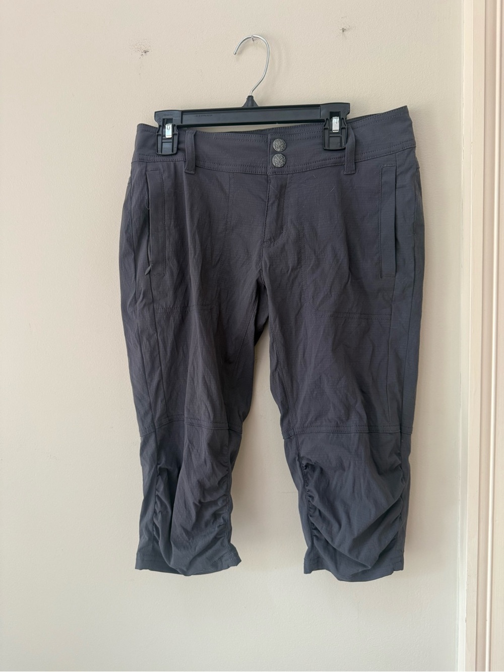 Prana Women’s Hiking Capri Shorts Pants Size 0 Gray